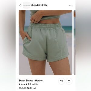 Daily Drills Super Shorts in Harbor Size M/L